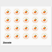 Sinaasappelmarmelade Ronde Sticker (Vel)