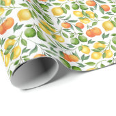 Sinaasappelpapiers Cadeaupapier (Rol Hoek)