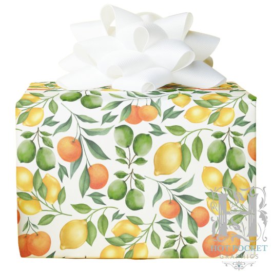 Sinaasappelpapiers Cadeaupapier