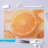 Sinaasappelplak Citruswerveling Tissuepapier (Craft)