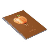 Sinaasappelpompoenballon Notitieboek (Rechterzijde)