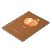 Sinaasappelpompoenballon Notitieboek (Linkerzijde)