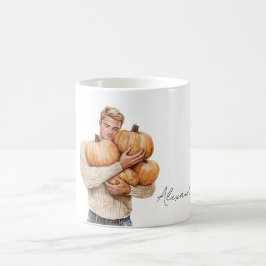 Sinaasappelpompoenen Blonde Man Koffiemok