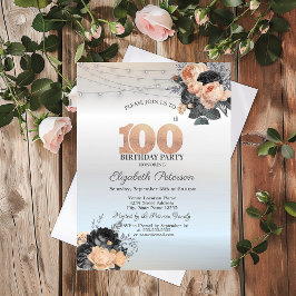Sinaasappelrode Rozen Slingerlichten Zilveren 100s Kaart