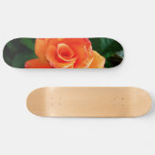 Sinaasappelroos bloem persoonlijk skateboard (Horizontaal)