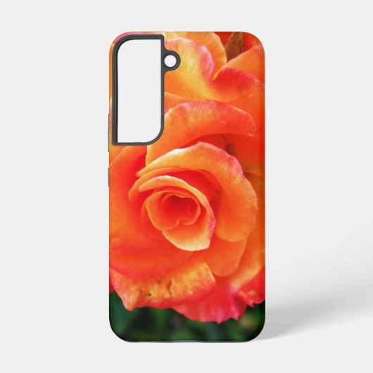 Sinaasappelroos bloem samsung galaxy hoesje (Achterkant)