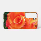 Sinaasappelroos bloem samsung galaxy hoesje (Achterkant horizontaal)