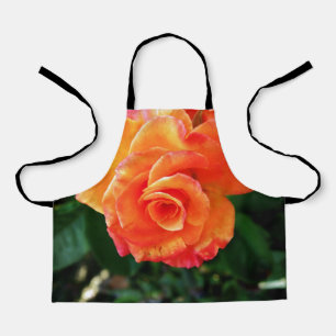 Sinaasappelroos bloem schort