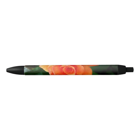 Sinaasappelroos bloem zwarte inkt pen (Voorkant)