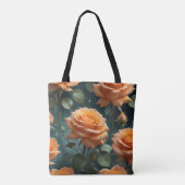 Sinaasappelrozen tote bag (Achterkant)