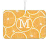 "Sinaasappels" aangepaste monogram airfreshner Luchtverfrisser (Achterkant)