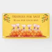 Sinaasappels aanpassen voor verkoop Prijs/tas aanp Spandoek (Horizontaal)