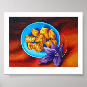 Sinaasappels afdrukken poster