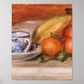 Sinaasappels Bananen en Teacup van Auguste Renoir Poster (Voorkant)