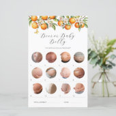 Sinaasappels Bier of Baby Belly Baby shower Spel (Staand voorkant)