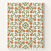 Sinaasappels bloemen, bloemenmotief, groen, boho notitieboek (Achterkant)