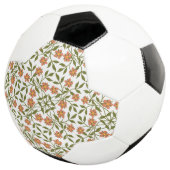 Sinaasappels bloemen, bloemenmotief, groen, boho voetbal (Drie kwart)