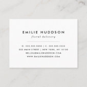 Sinaasappels bloemen, groen, bloemist, bloemenwink visitekaartje (Achterkant)