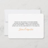 Sinaasappels blokjes dank je creditcard bedankkaart (Achterkant)