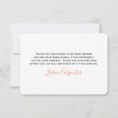 Sinaasappels blokjes dank je creditcard bedankkaart (Achterkant)