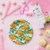 Sinaasappels Borden papier Papieren Bordje (Feest)