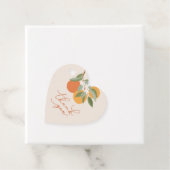 Sinaasappels Botanische Citrus Illustratie Baby sh Bedankjes Labels (In situ)