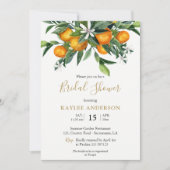 Sinaasappels Bridal Shower-uitnodigkaart Kaart (Voorkant)