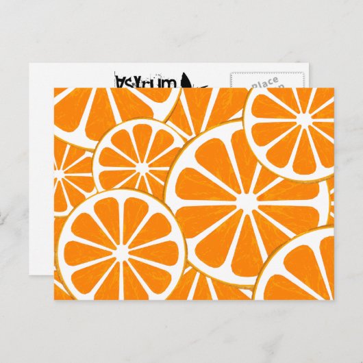 sinaasappels. briefkaart (Voorkant / Achterkant)