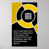 sinaasappels Bulseye QR-code Poster (Voorkant)