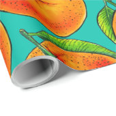 Sinaasappels Cadeaupapier (Rol Hoek)