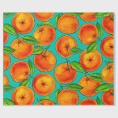 Sinaasappels Cadeaupapier (Vlak)