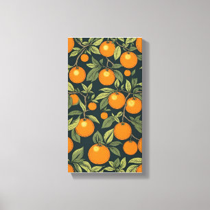 Sinaasappels Canvas Muurkunst Afdruk