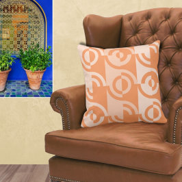 Sinaasappels cirkelvormige doorsneden Sierkussen