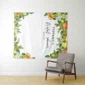 Sinaasappels Citroen Citrus Bruidsmeisjesfeest Wandkleed (In Situ (horizontaal))