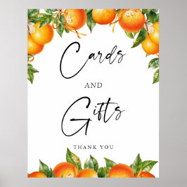Sinaasappels Citroen Citrus Kaarten en Cadeaus Bor Poster