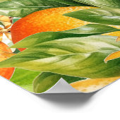 Sinaasappels Citroen Citrus Kaarten en geschenken  Poster (Hoek)