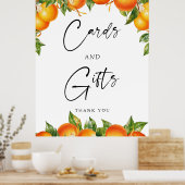 Sinaasappels Citroen Citrus Kaarten en geschenken  Poster (Keuken)
