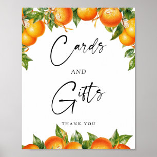 Sinaasappels Citroen Citrus Kaarten en geschenken Poster