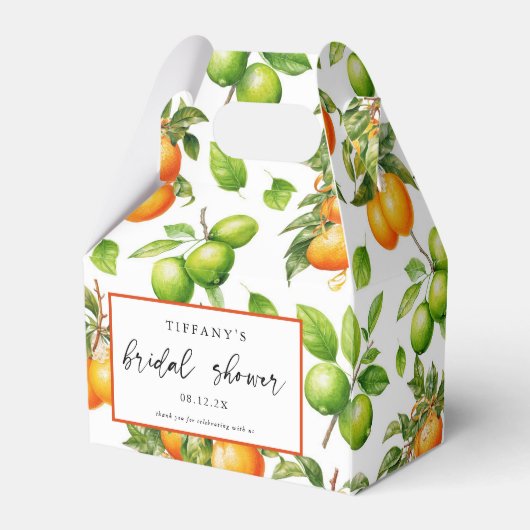 Sinaasappels Citroen Citrus Vrijgezellenfeest Dank Bedankdoosjes (Achterkant)