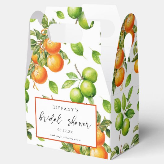 Sinaasappels Citroen Citrus Vrijgezellenfeest Dank Bedankdoosjes (Geopend)