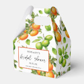 Sinaasappels Citroen Citrus Vrijgezellenfeest Dank Bedankdoosjes (Voorkant Zijde)