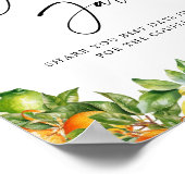 Sinaasappels Citroen Citrus vrijgezellenfeest Date Poster (Hoek)