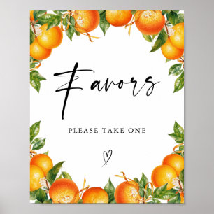Sinaasappels Citroen Citrus vrijgezellenfeest Favo Poster