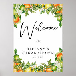 Sinaasappels Citroen Citrus Vrijgezellenfeest Welk Poster