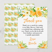 Sinaasappels Citrus Baby Shower