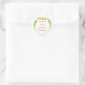 Sinaasappels Citrus Baby shower Bookplate Ronde Sticker (Tas)