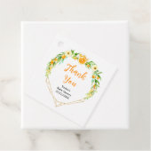 Sinaasappels Citrus Baby shower Dank u Bedankjes Labels (In situ)