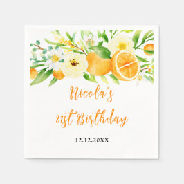 Sinaasappels Citrus Baby Shower Servet