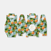 Sinaasappels Citrus Fruit Bloemen Party Bedankdoosjes (Uitgevouwen)