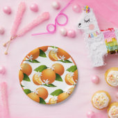 Sinaasappels Citrus Fruit Cocktail Party Papieren Bordje (Feest)